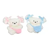 Длинноухая собака, синий + розовый [сумка через плечо + бант]