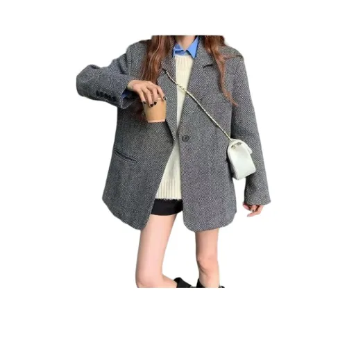 XIANSINIAO Темно-серый Женский Пальто