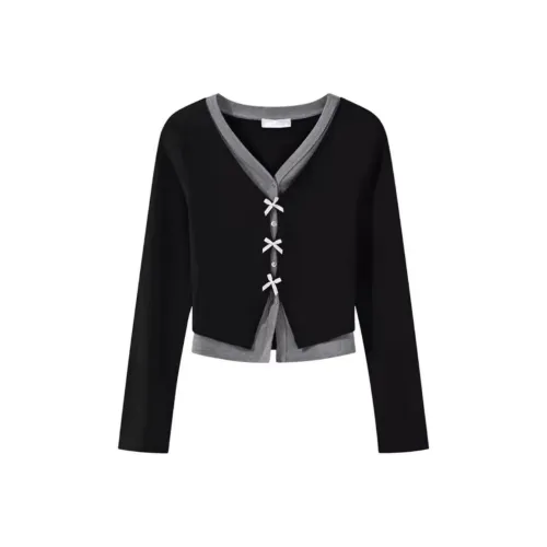 XIANSINIAO Черный Женский Трикотаж