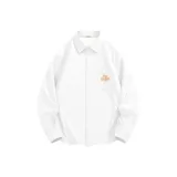 [Флисовая подкладка, Оксфорд] Белый (Логотип на груди "Stay Humble")