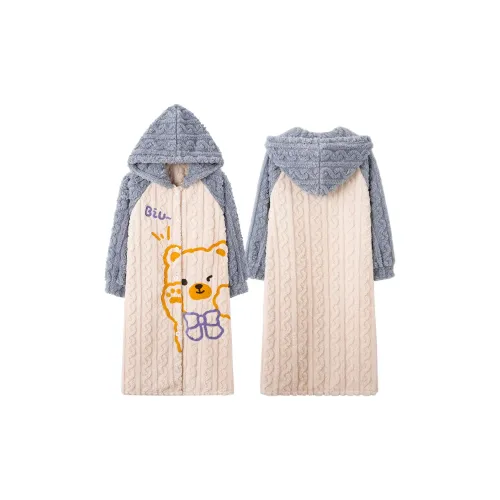 ЮЙЧЖАОЛИНЬ Sleep Халат Осенний и Зимний Женский