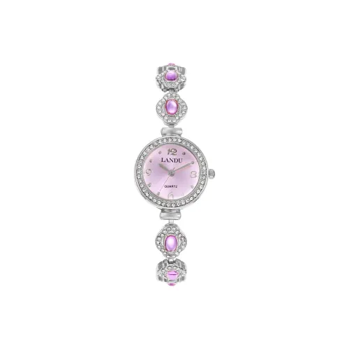 LANDU Кварцевый механизм Часы Женские Фиолетовый Циферблат