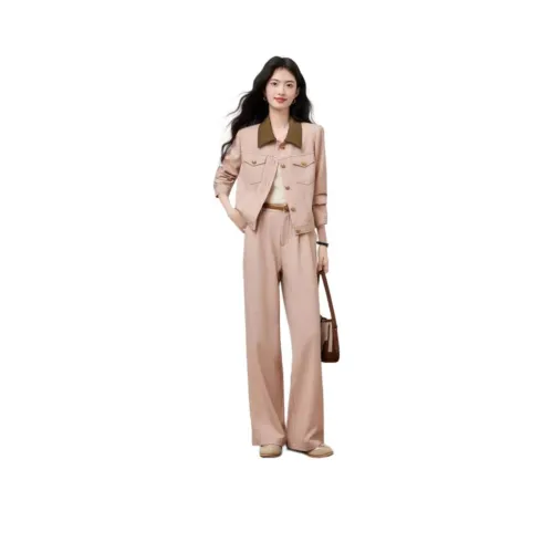 XINFEIYU Pink Women's Casual Suits XINFEIYU Розовый Женские Повседневные Костюмы