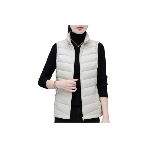 EMINU Воротник-стойка Пуховые жилеты Женские