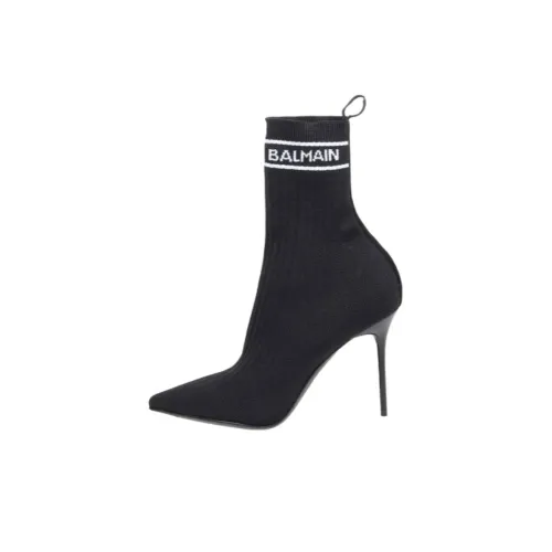 BALMAIN Ботильоны 9,5 см Женские Черные