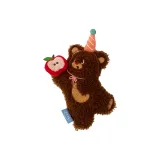 Счастье, яблоко, медведь, бусина, подвеска