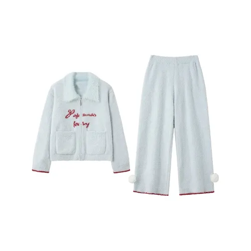 MIOJUER Светло-синий женский пижамный комплект