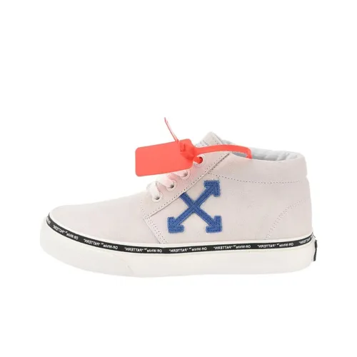 OFF Белый Vulc MID Топ Скейтборд Кроссовки Мужские Белые