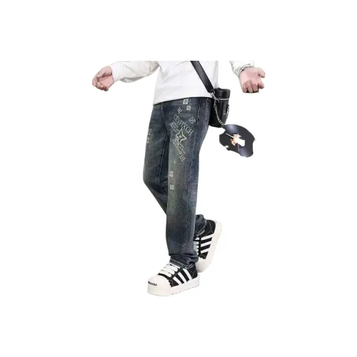 CIZA Синий Мужской Джинсы