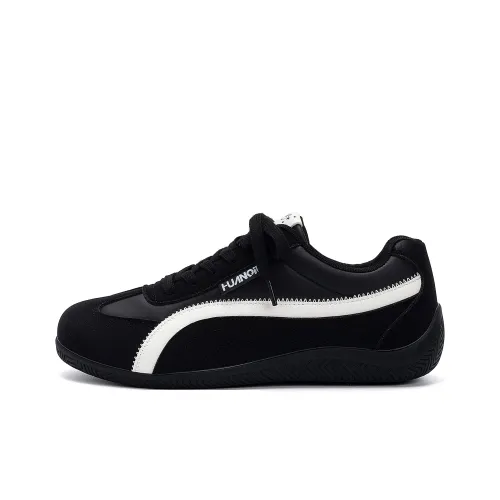 HUANQIU Покрытие Легкий Устойчивый к Износу Низкий Топ Немецкая Армия Кроссовки Мужские Черные