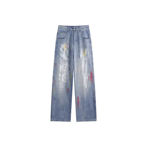 FIVE CM Светло-синие Унисекс Джинсы