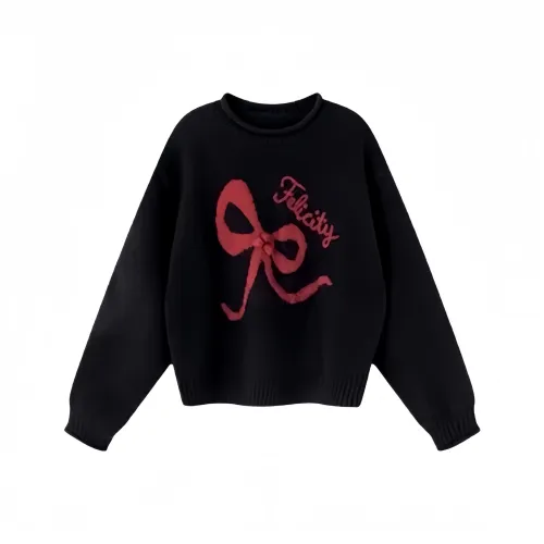 ECONICE Бант Свитер Женские Свитера