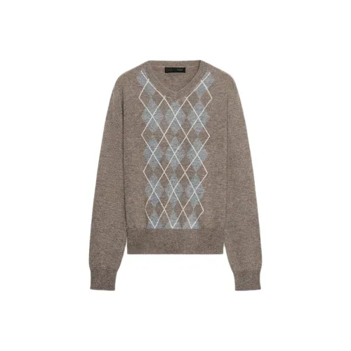 ZARA Зебра с принтом коричневый женский трикотаж