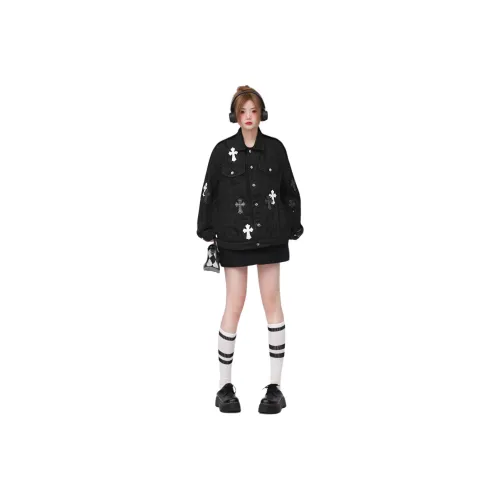 Flowers in water Denim Jacket Unisex