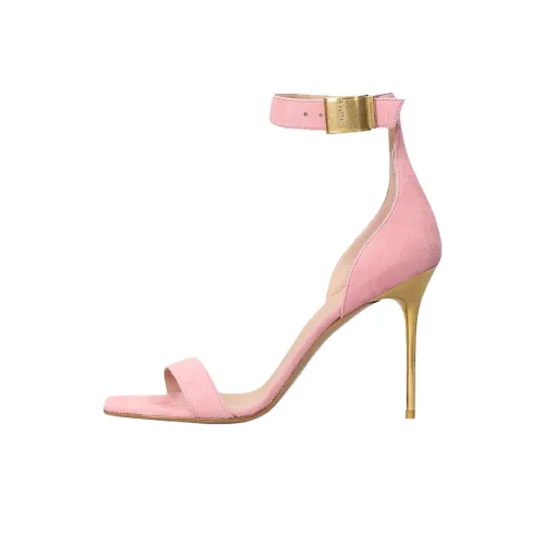 BALMAIN One Ремешок Сандалии 10 см Женские Розовые