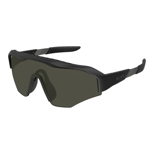 GUCCI Нерегулярная форма Солнцезащитные очки Мужские Матовый Черный