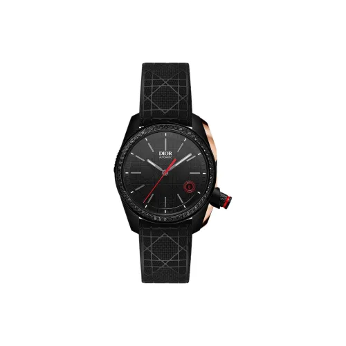 DIOR CHIFFRE ROUGE Collection Наручные часы Автоматический механический механизм Резиновый ремешок 38 мм Черный циферблат Унисекс