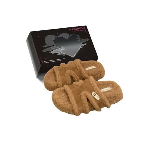 Worm's Home ворсистые шлепанцы женские