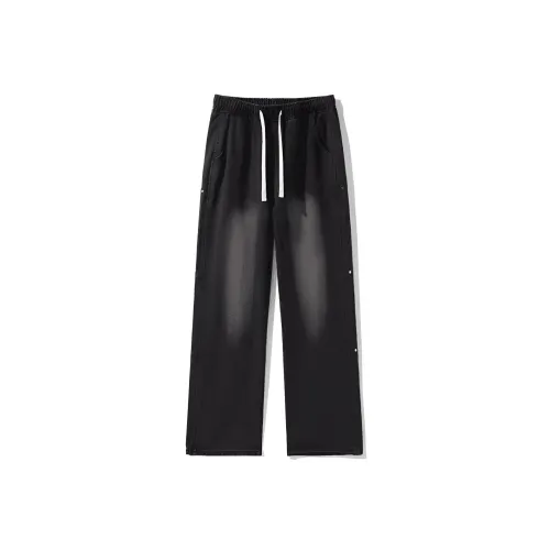 KAIZZGAO Черный Серый Цвет Мужские Джинсы