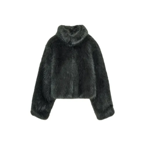 ZARA Deep Свинец Женские Бархатные Куртки