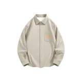 [Флисовая подкладка Оксфорд] Абрикос (Логотип на груди "Stay Humble")