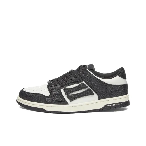 AMIRI Skel Топ Низкие Кроссовки для скейтбординга Женские Черные