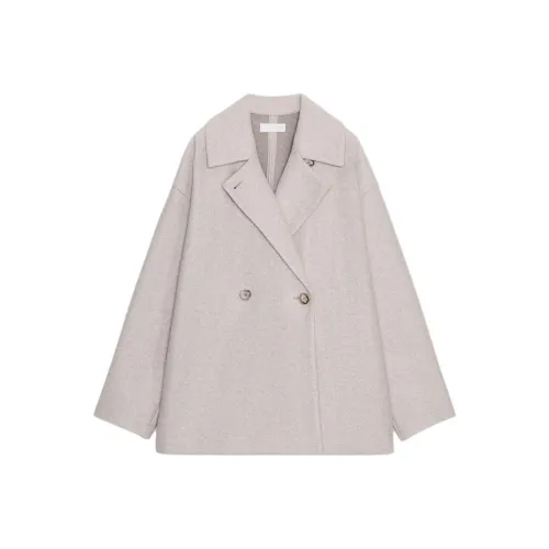 ZARA Light Beige Women's Coat ZARA Светлый Бежевый Женский Пальто