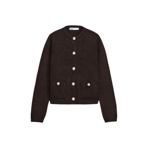 ZARA Коричневые Женские Свитера