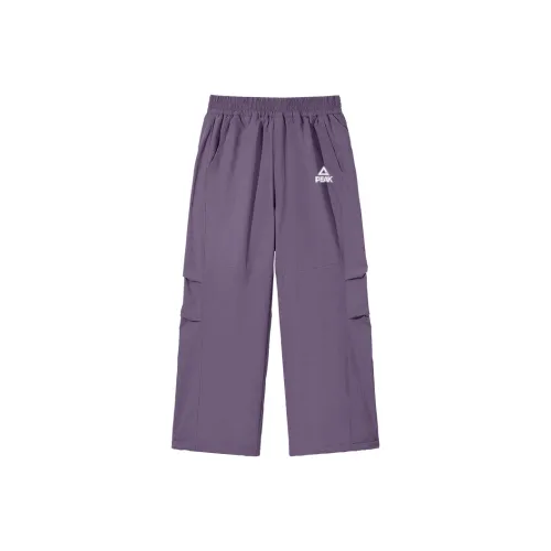 PEAK Темный красновато-фиолетовый PK Logo White Силикон K Детские софтшелл-брюки