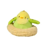 Милый маленький попугай + гнезда птиц