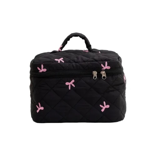 XIAMEIYU Вышивка Bowknot Большая емкость Сумка Лоскутное шитье Косметичка Хранение