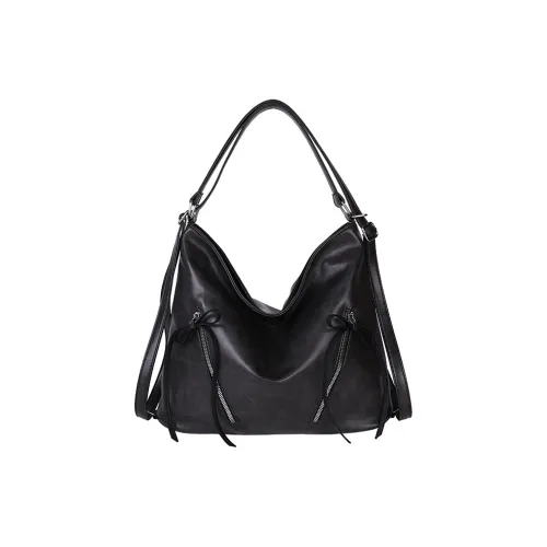 Dusen Kangaroo ПУ (полиуретан) Рюкзак Женские Черный Коричневый