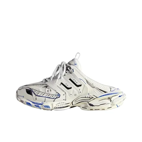 Balenciaga Домашние тапочки Женские Белые Черные