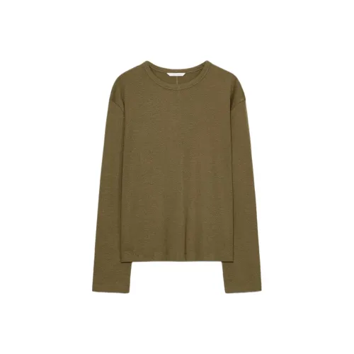 ZARA Оливково-зеленый Женский Трикотаж