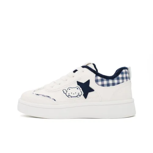 B10CROWN Флис с подкладкой термический износостойкий и легкий низкий топ кроссовки для скейтбординга женские бежевый темно-синий