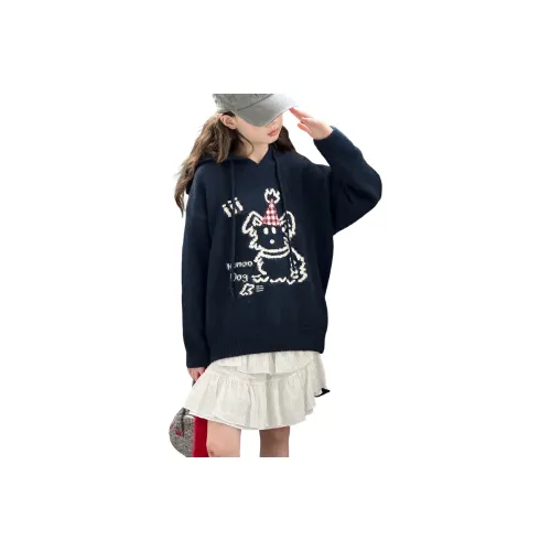 TLIT Темно-синие школьные свитера для подростков