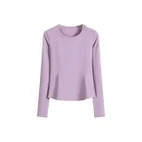 Фиолетовый с длинным рукавом