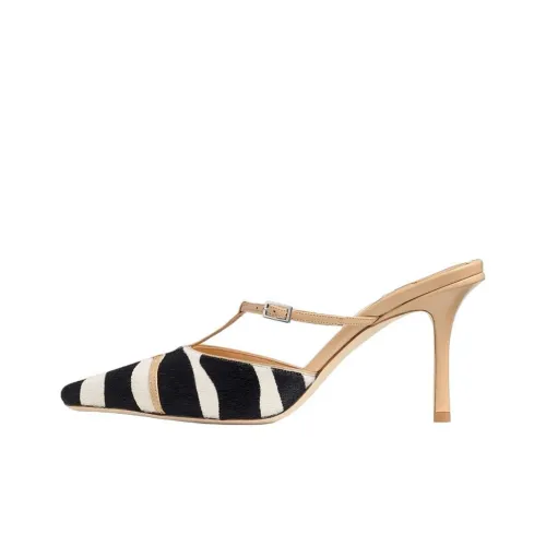 Jimmy Choo Домашние тапочки Женские Черный Белый