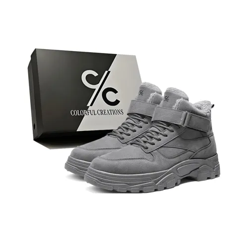 Colorful Creations Термический Увеличивающий Высоту Устойчивый к Износу Противоскользящий Короткий Снегобут Мужской