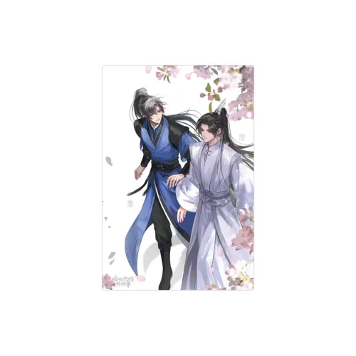 Animate Эрха и его Белый Кот Ментор Burning Ink Shadow Фотокарточки