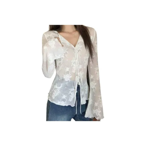 HNUF Белый топ Женские T-рубашки