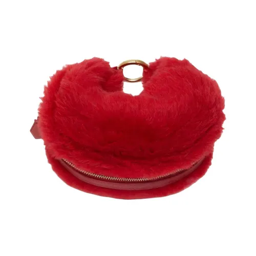 MaxMara Teddy Series Полиэстер Хобо Сумка Клатч Женская Красная