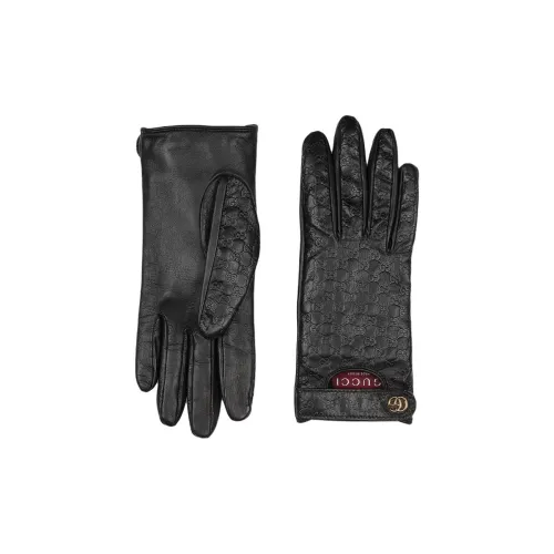 GUCCI Кожа Перчатки Женские Черные