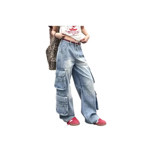 PANDA ADEVIL Синий Унисекс Джинсы