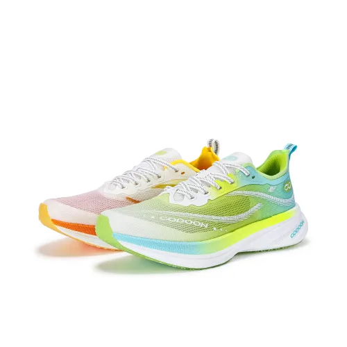 CODOON Беговые кроссовки Низкий верх Оранжевый Желтый Оранжевый Зеленый Мужской