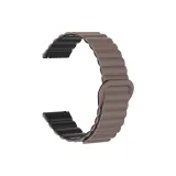 Шоколадный и черный [Стиль петля | Силиконовый магнитный ремешок]