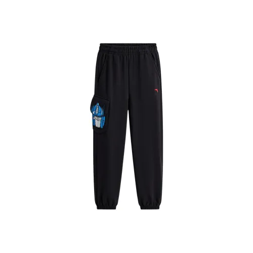 Детский Antakids x BIANXINGJINGANG LIANMINGKUAN Вязаные тренировочные штаны