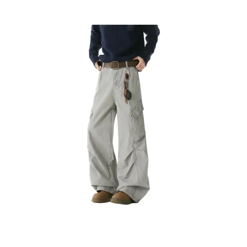 ZUOFEILI Серый Унисекс Джинсы