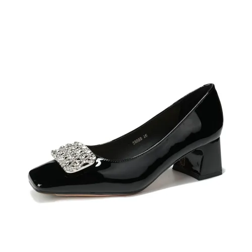 Zubumei Грубый каблук Высокие каблуки Женские