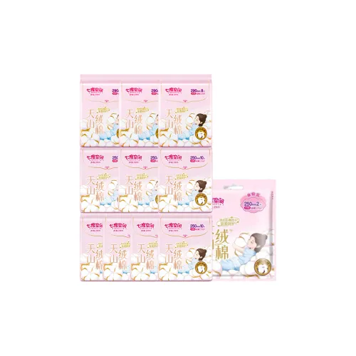 SPACE7 TIANSHAN Бархат Хлопок Day And Night Комбинация Гигиенические прокладки Дружелюбные к коже и Дышащие Комплект из одиннадцати штук